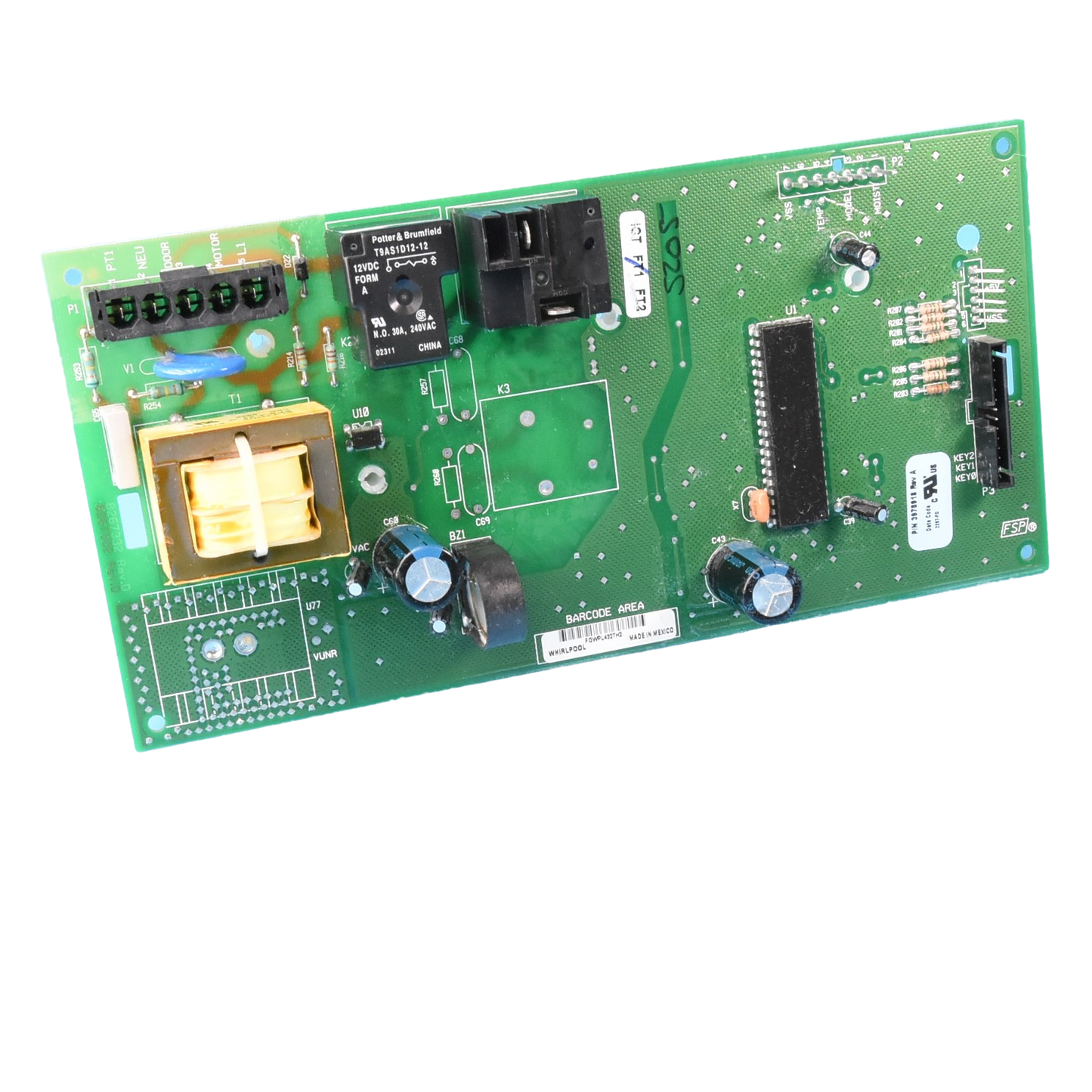 REBUILT Genuine OEM Whirlpool Control Board 3978918 WP3978918 3978918-R🔥 5 Year Warranty 🔥 Fast Shipping 🔥