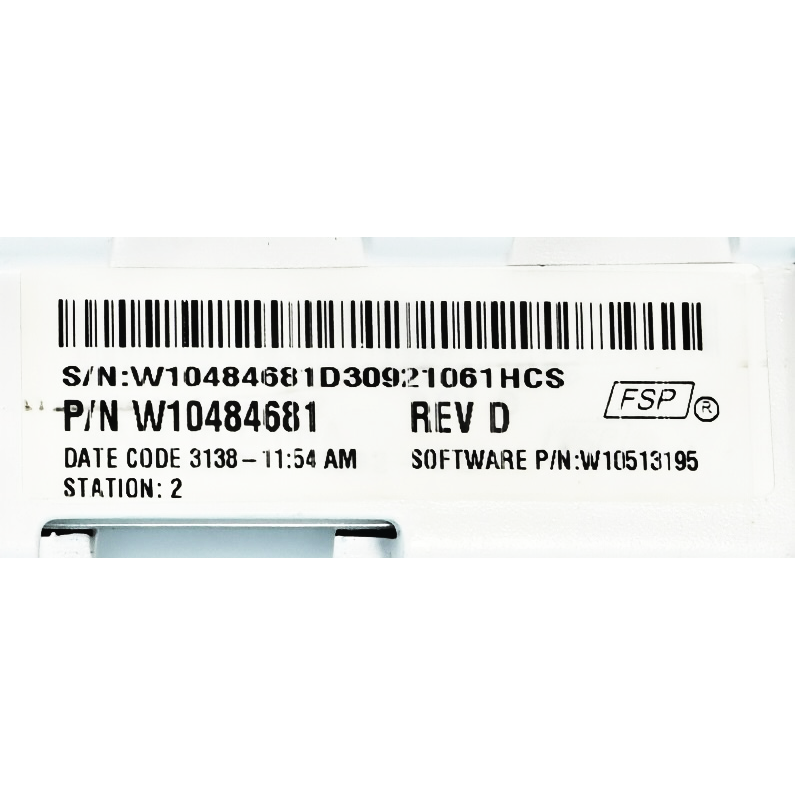 W10484681 Washer Main Control ⚡2 Year Warranty ⚡ Fast Shipping⚡