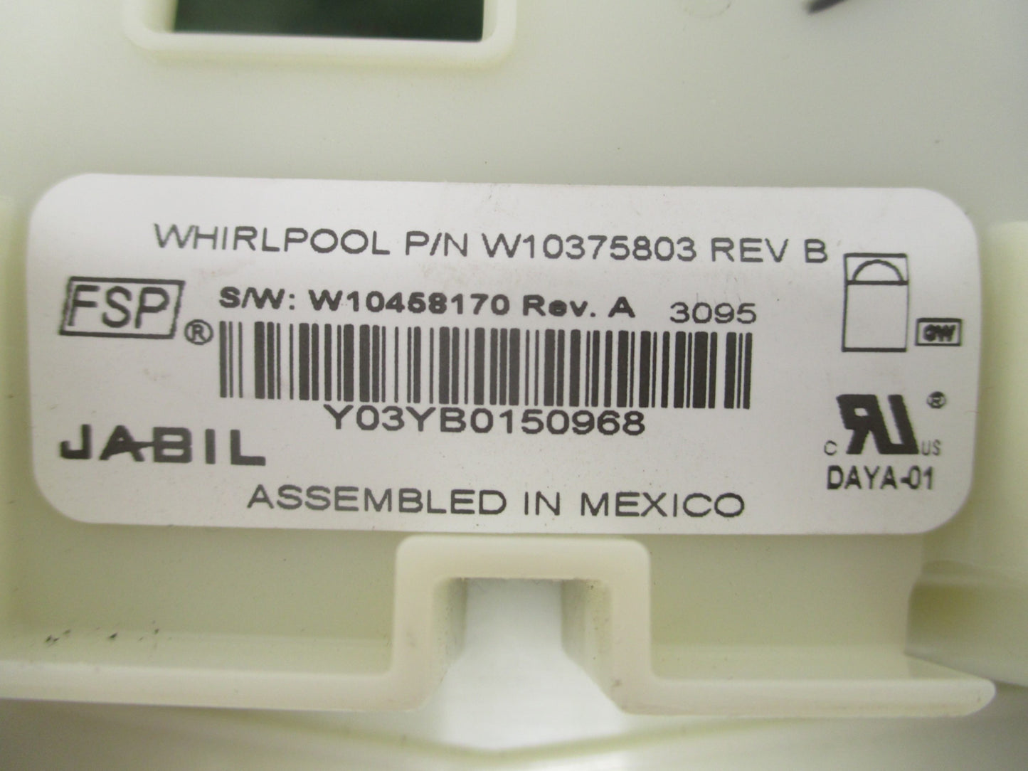 Genuine OEM Whirlpool Control Part W10375803⚡️2 Year Warranty⚡️Fast Shipping⚡️
