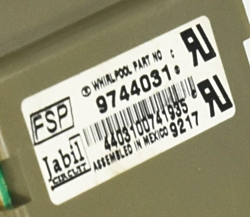 9744031 Whirlpool Dishwasher Control *LIFETIME Guarantee* 2-3 Day Delivery
