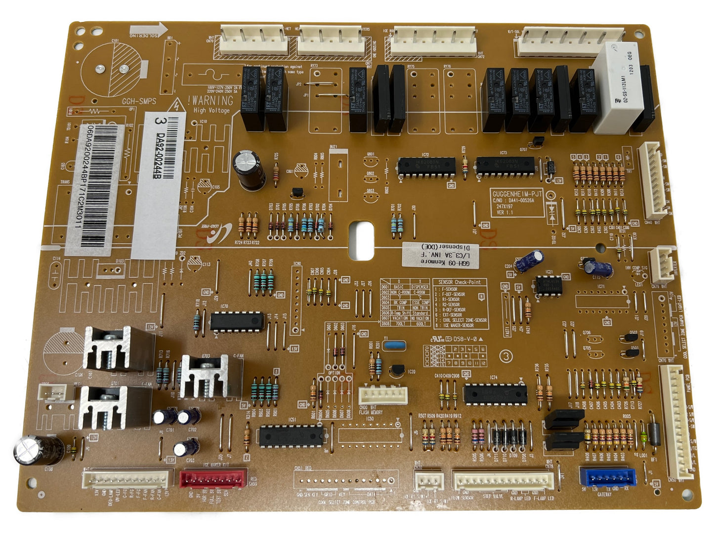 DA92-00244B Samsung Refrigerator Control Board ⚡2 Year Warranty⚡Fast Shipping⚡