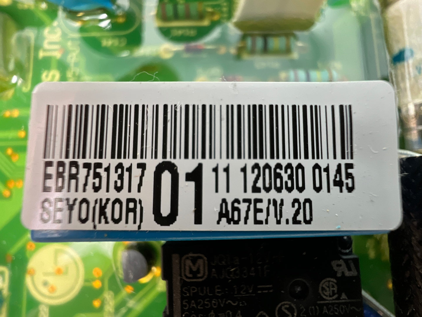 EBR75131701 LG Washer Control Board *1 Year Guaranty* FAST SHIP