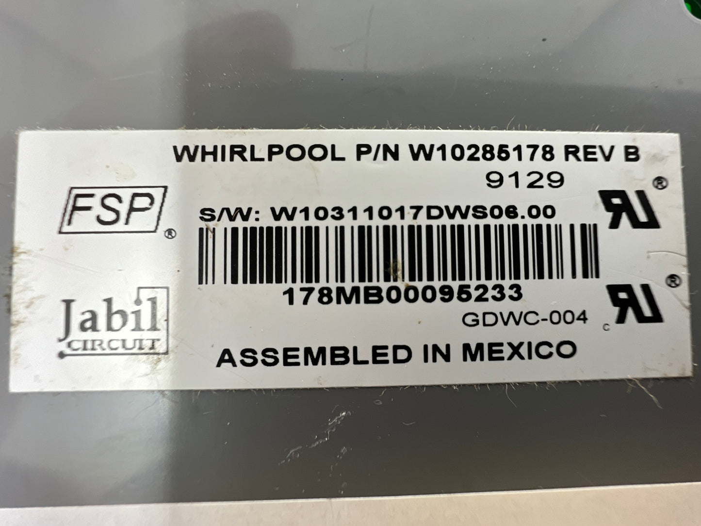 W10285178 Dishwasher Control Board⚡️2 Year Warranty ⚡️ Fast Shipping ⚡️