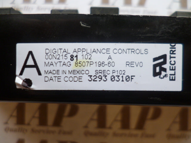 8507P196-60 Maytag Black Stove Control ⚡2 Year Warranty ⚡ Fast Shipping⚡