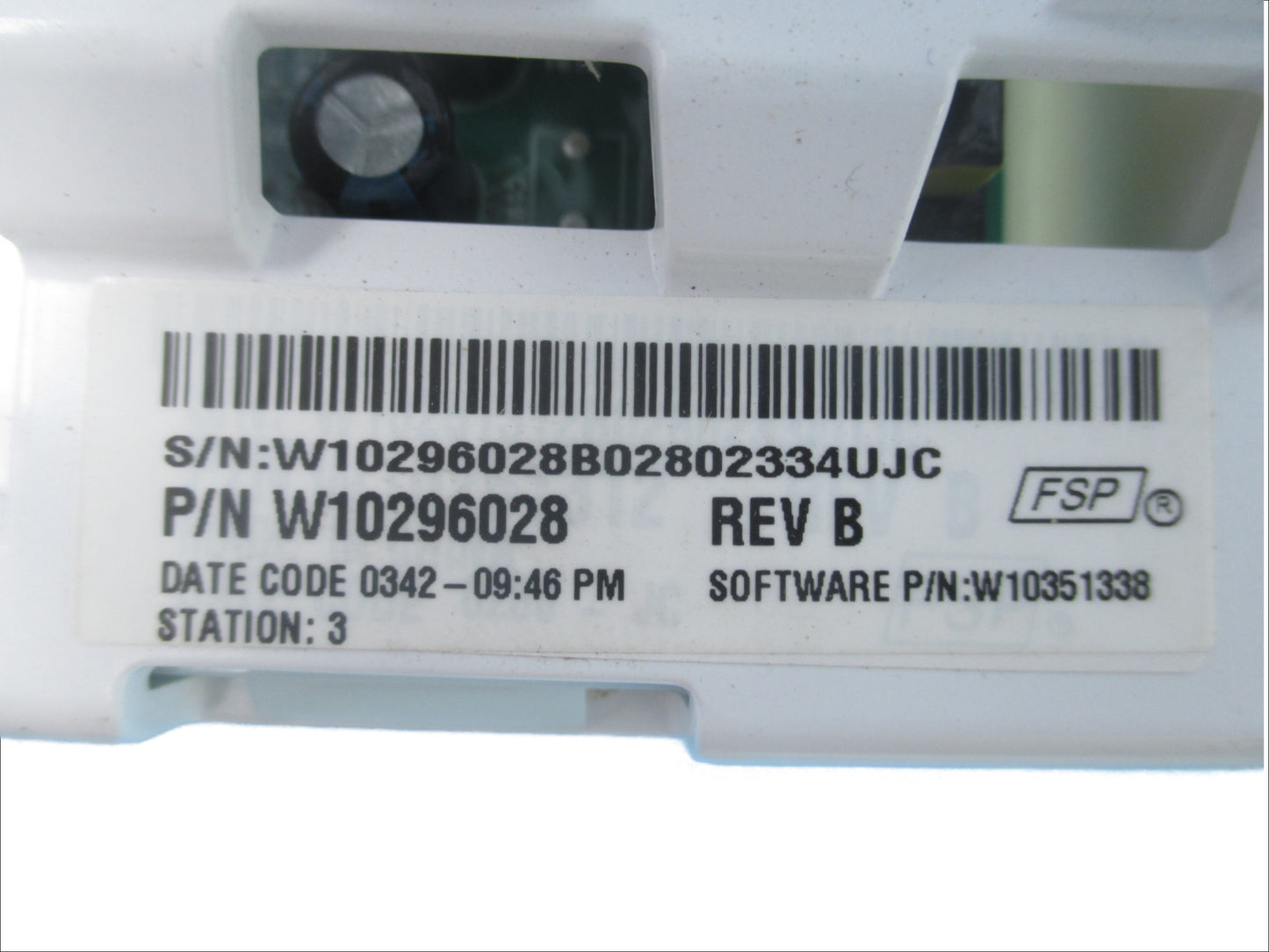 W10296028 Washer Main Control ⚡2 Year Warranty ⚡ Fast Shipping⚡