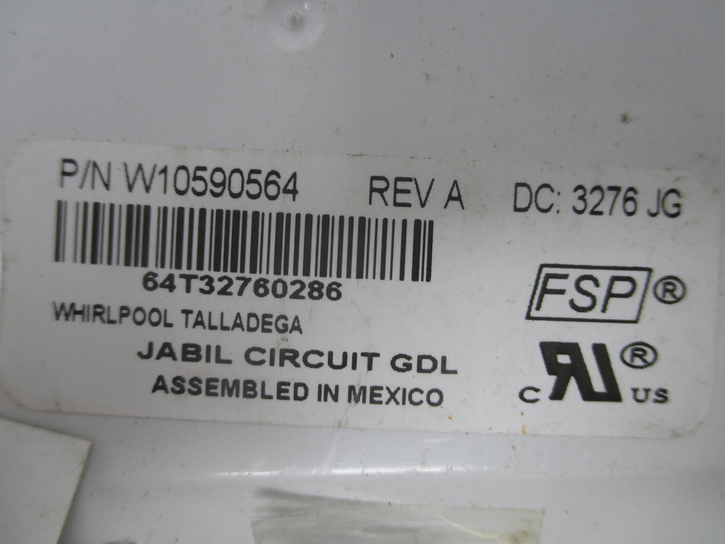 W10590564 Whirlpool Refrigerator Control Board No Face *1 Year Guarantee*