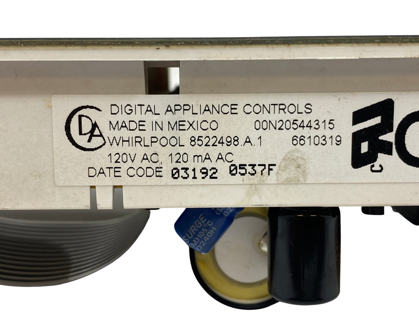 8522498 Whirlpool Black Stove Control ⚡2 Year Warranty ⚡ Fast Shipping⚡
