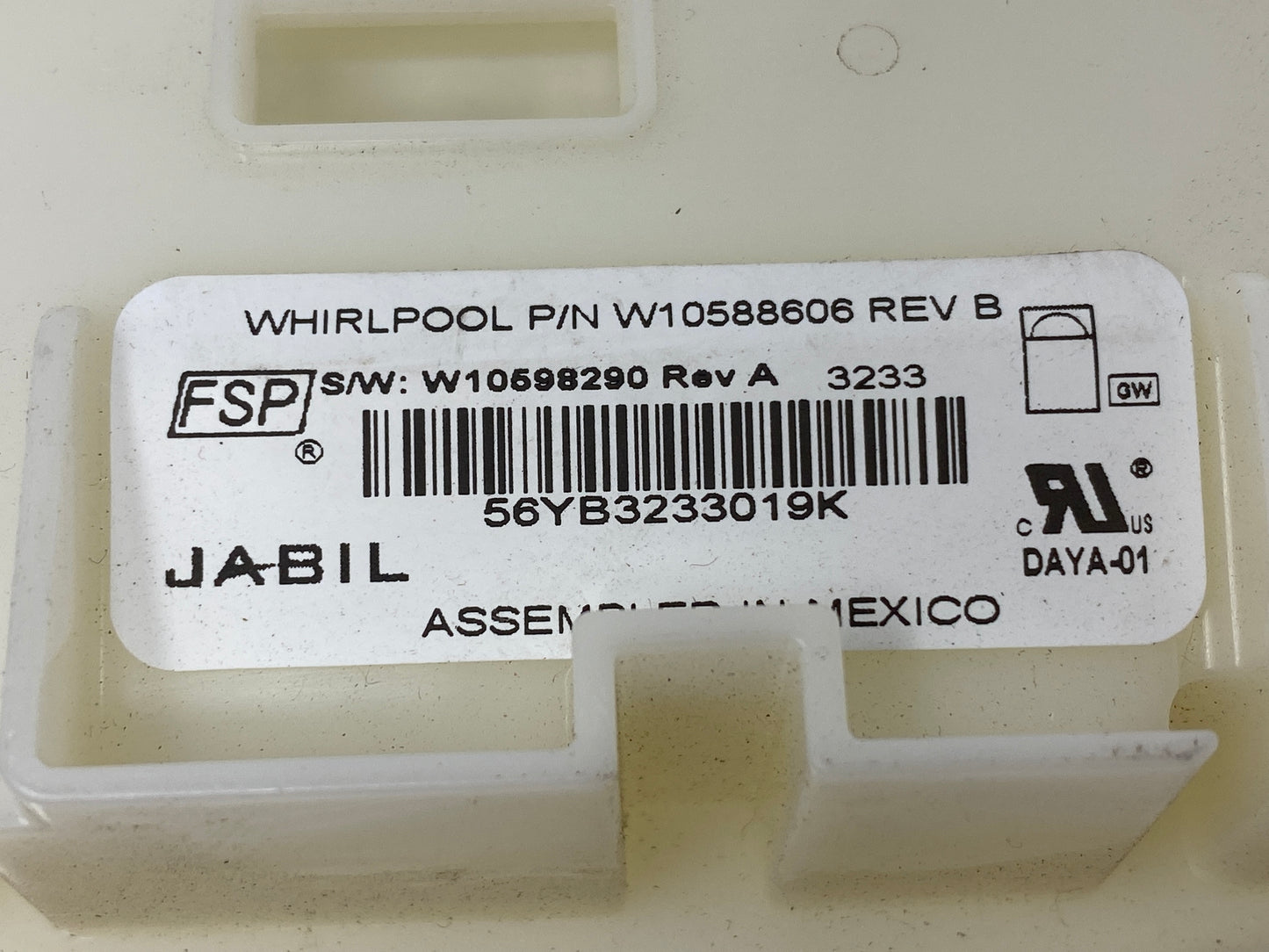 W10588606 Whirlpool Dishwasher Control *1 Year Guarantee* SAME DAY SHIP