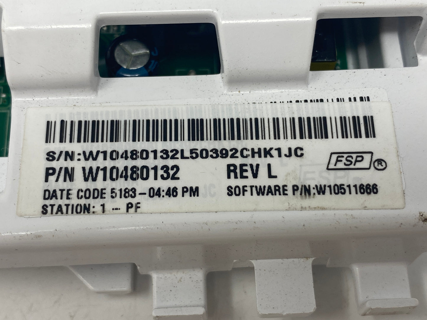 W10480132 Washer Control ⚡️2 Year Warranty ⚡️ Fast Shipping ⚡️