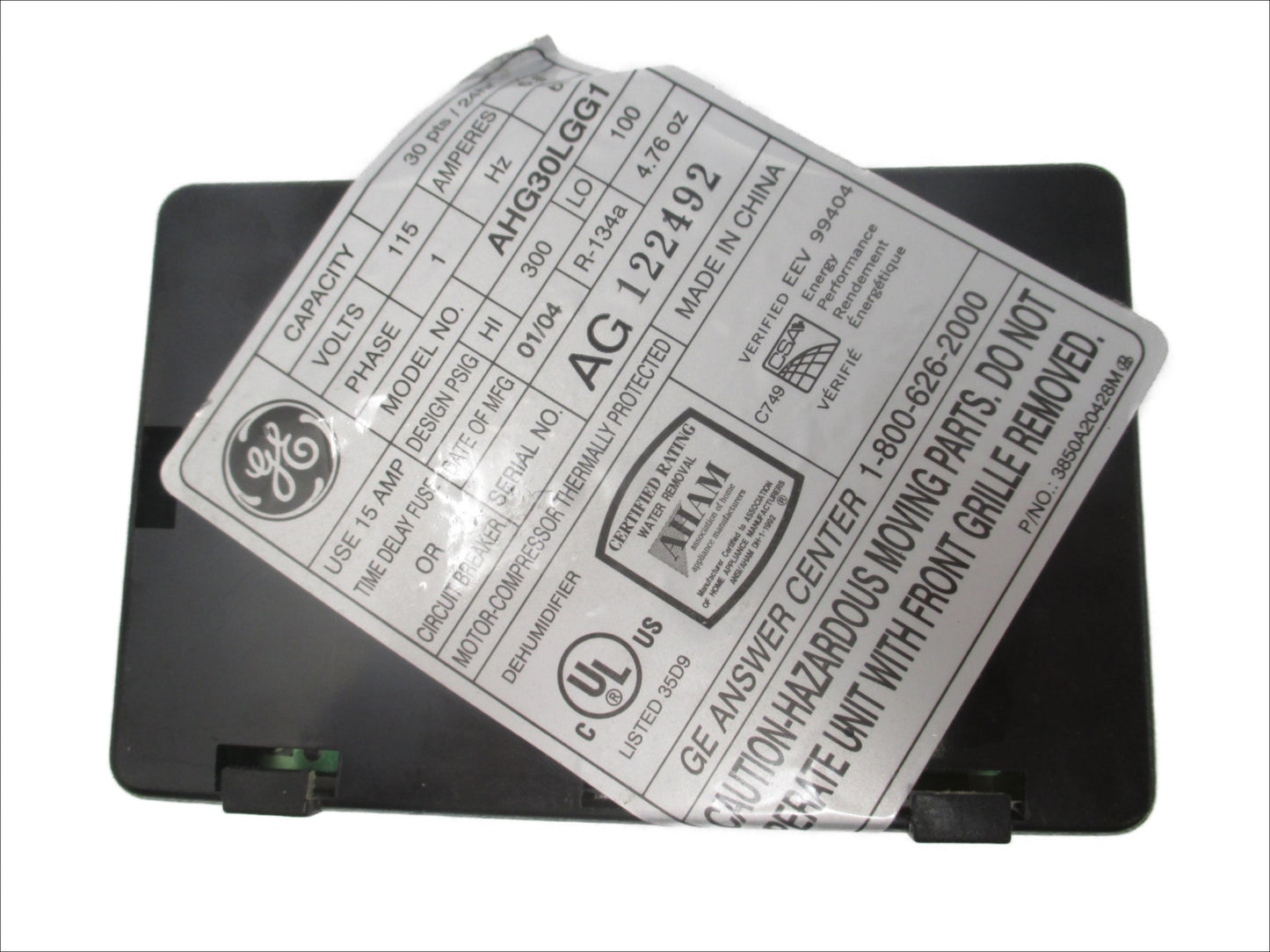 GE Control Board 6871A20429D - Side View
