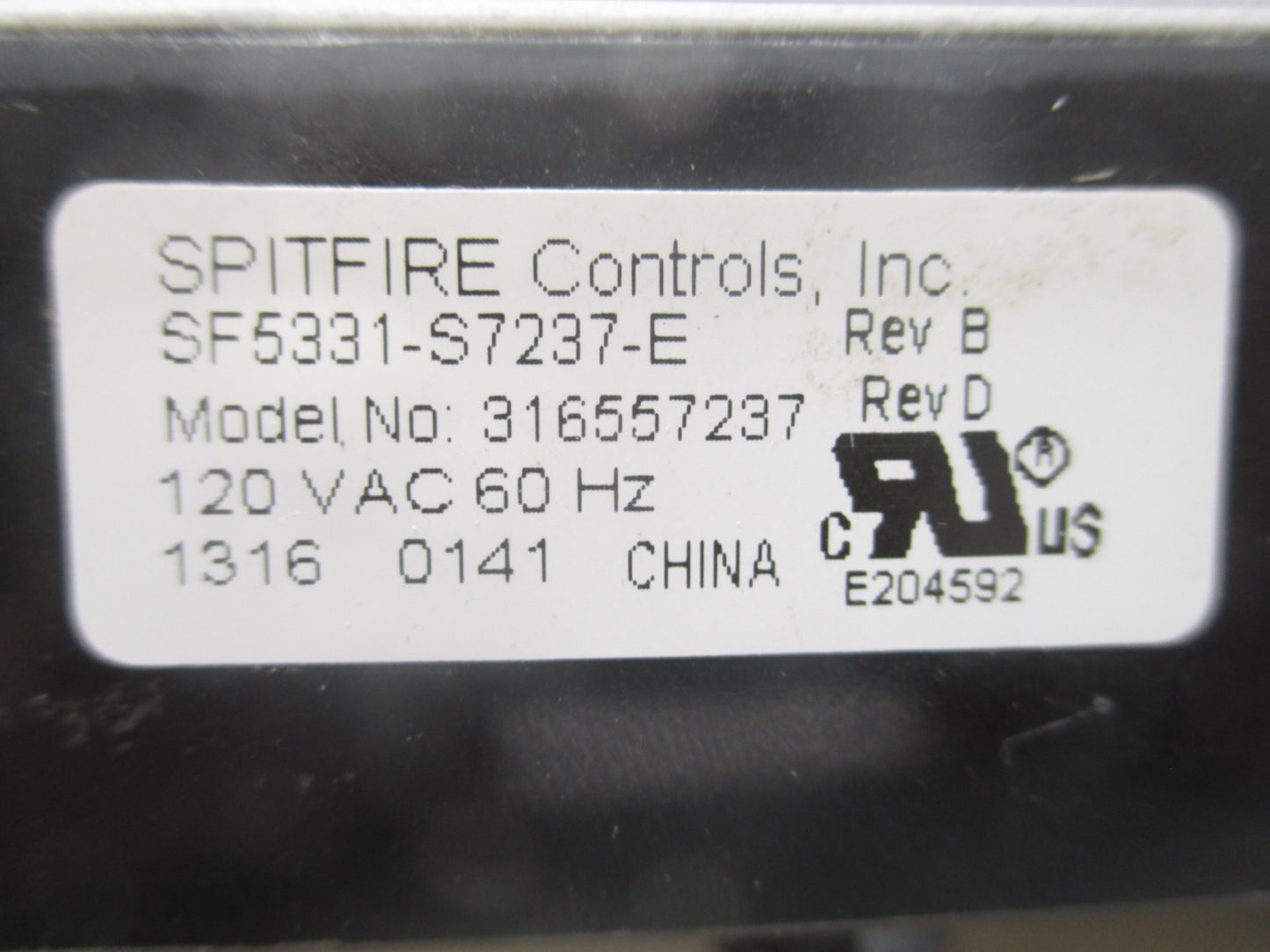 316557237 Black Stove Control⚡2 Year Warranty ⚡ Fast Shipping⚡
