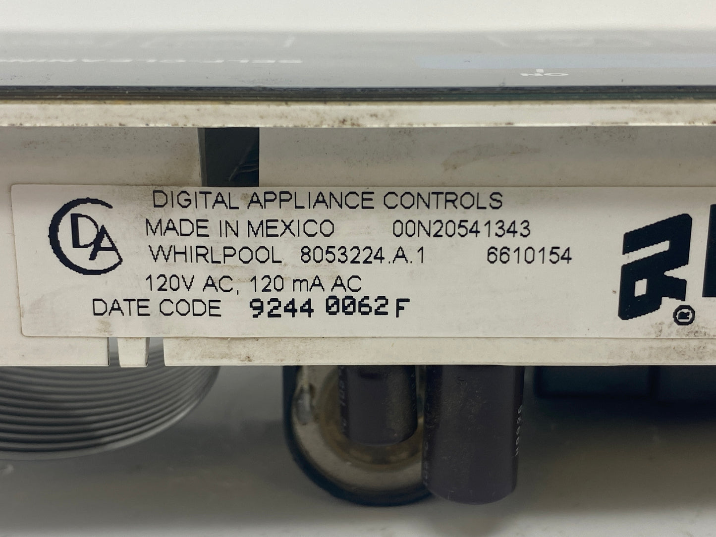 8053224 6610154 Black Whirlpool Stove Control ⚡2 Year Warranty ⚡ Fast Shipping⚡