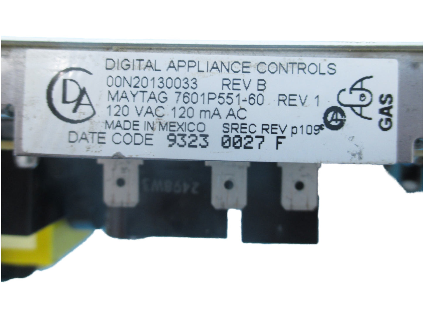 Jenn-Air Stove Control Board 7601P551-60 - Detail View