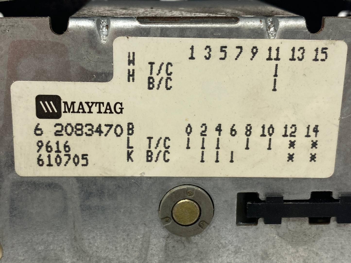 6 2083470 22001256 Maytag Washer Timer ⚡2 Year Warranty ⚡ Fast Shipping⚡