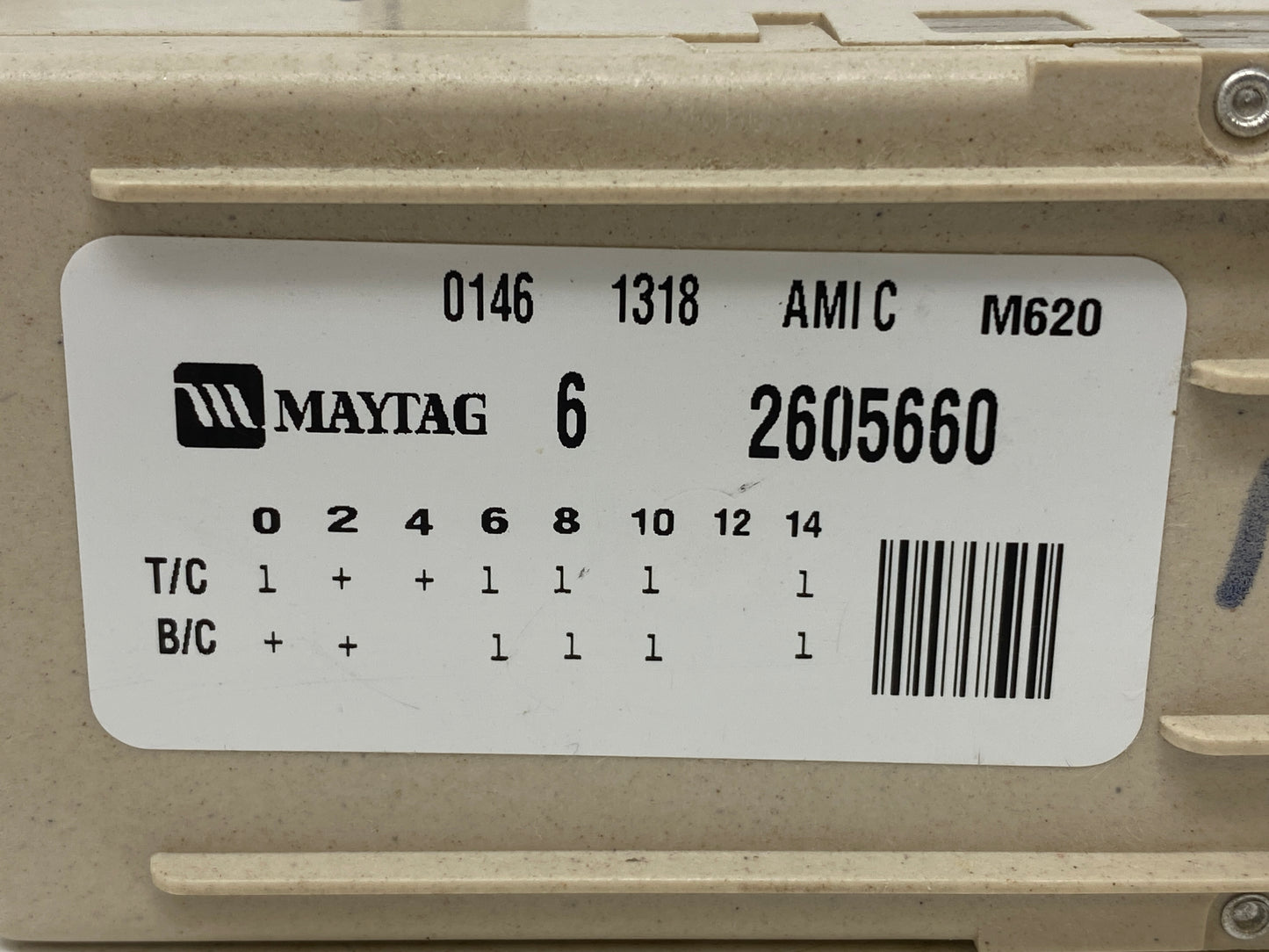 6 2605660 22003371 Maytag Washer Timer ⚡2 Year Warranty ⚡ Fast Shipping⚡