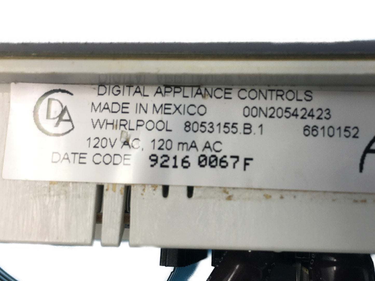 8053155 White Whirlpool Stove Control⚡2 Year Warranty ⚡ Fast Shipping⚡