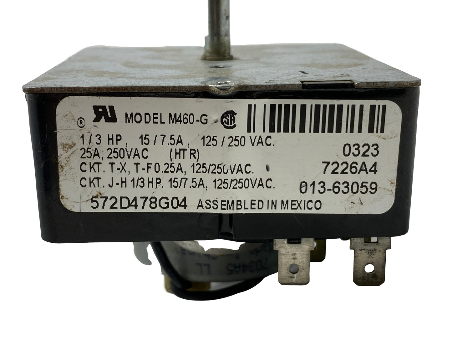GE Dryer Timer 572D478G04 - Side View