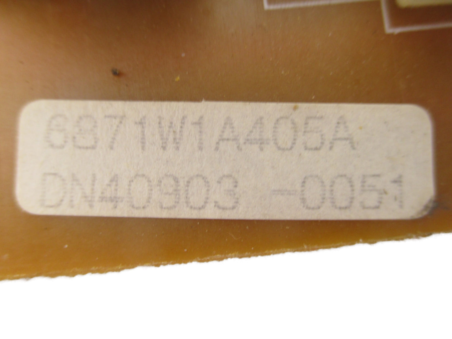 LG Microwave Control Board 6871W1A405A - Side View