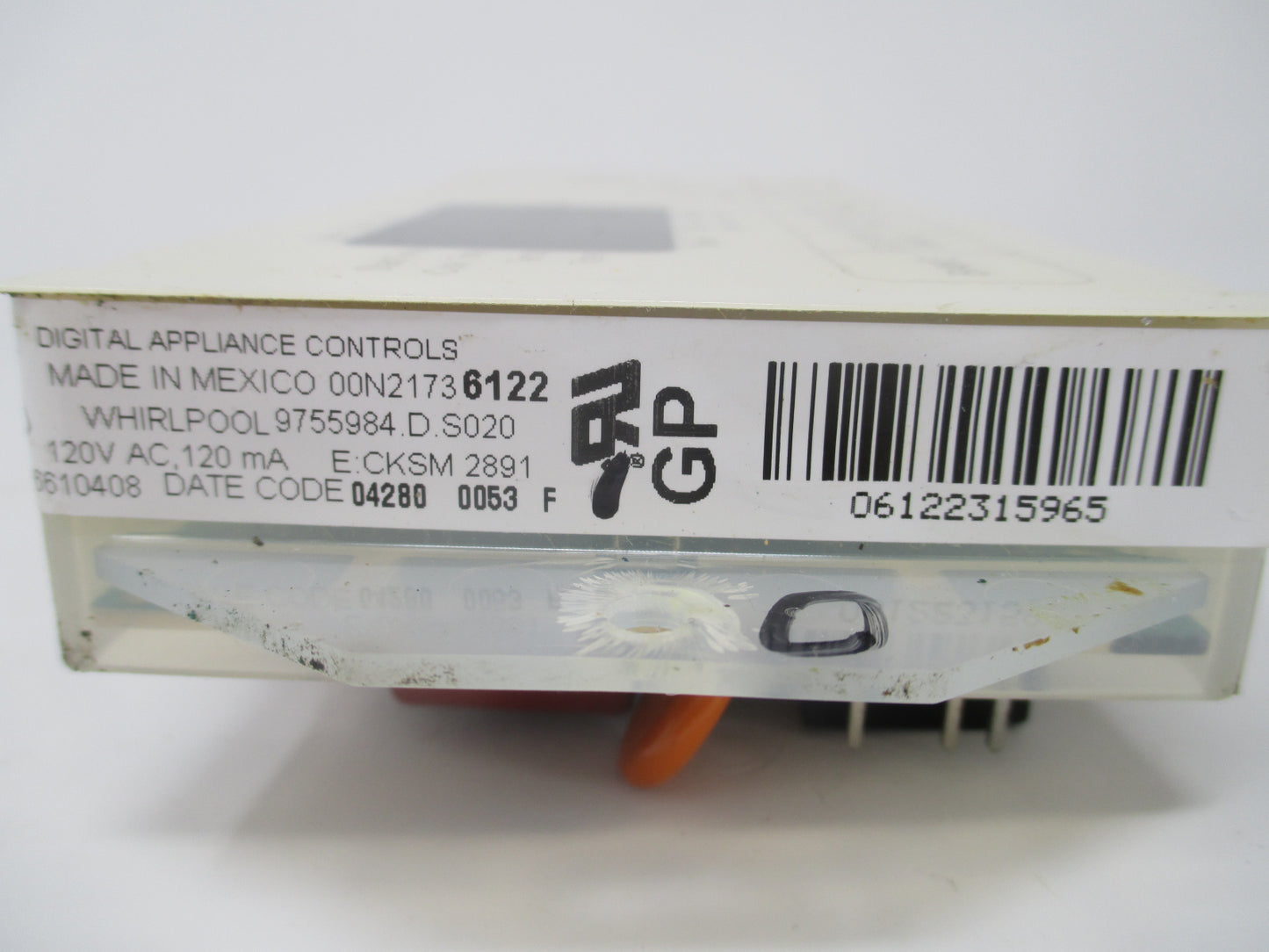 9755984 Whirlpool White Stove Control ⚡2 Year Warranty ⚡ Fast Shipping⚡