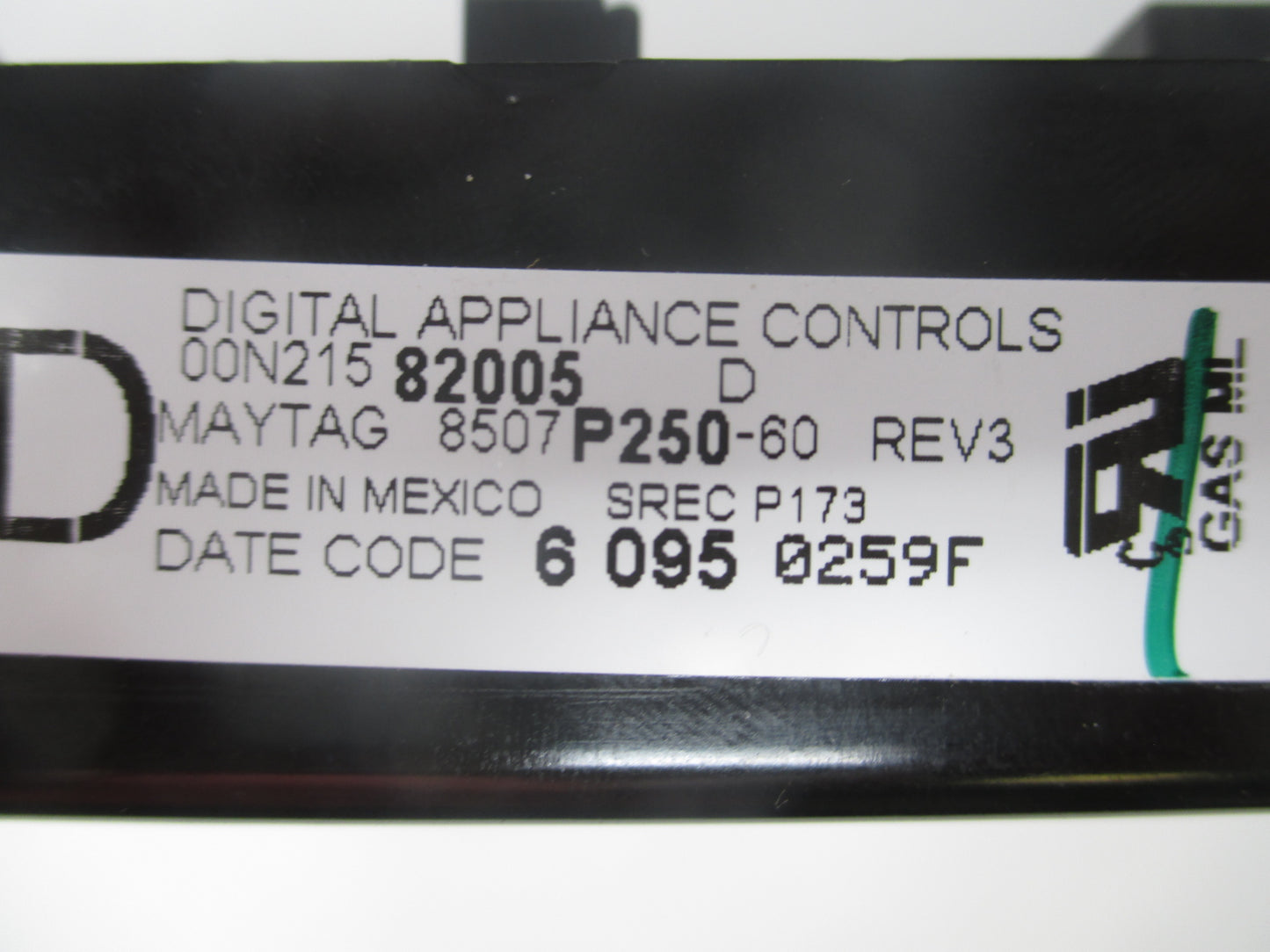 8507P250-60 74009776 Black Stove Control⚡2 Year Warranty ⚡ Fast Shipping⚡
