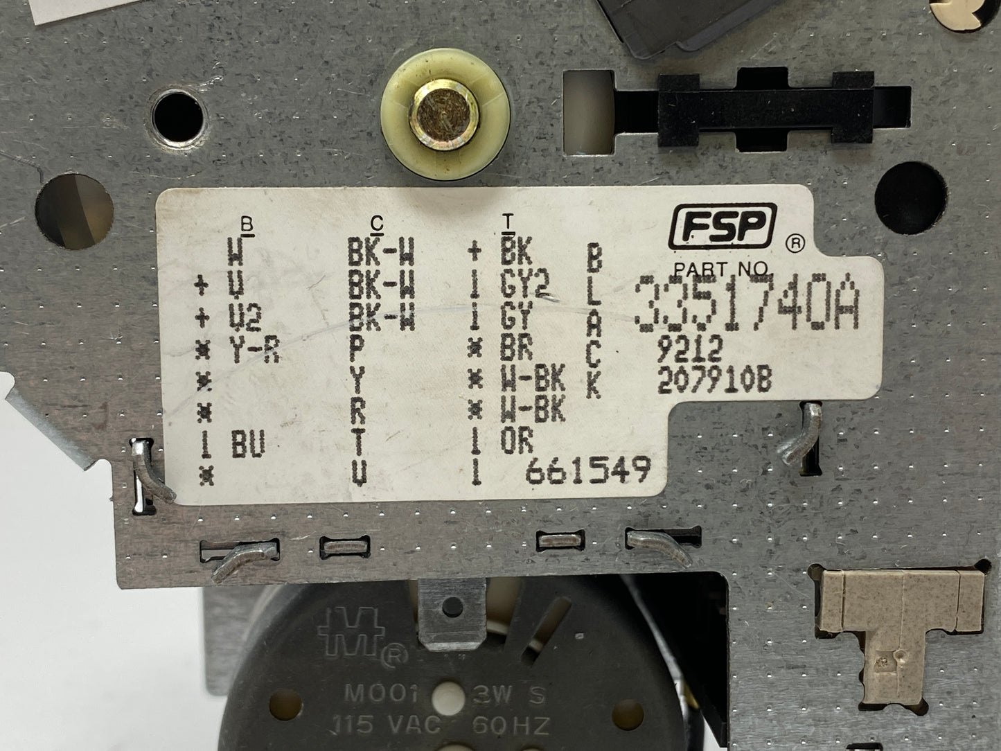 3351740 Whirlpool Washer Timer ⚡2 Year Warranty ⚡ Fast Shipping⚡