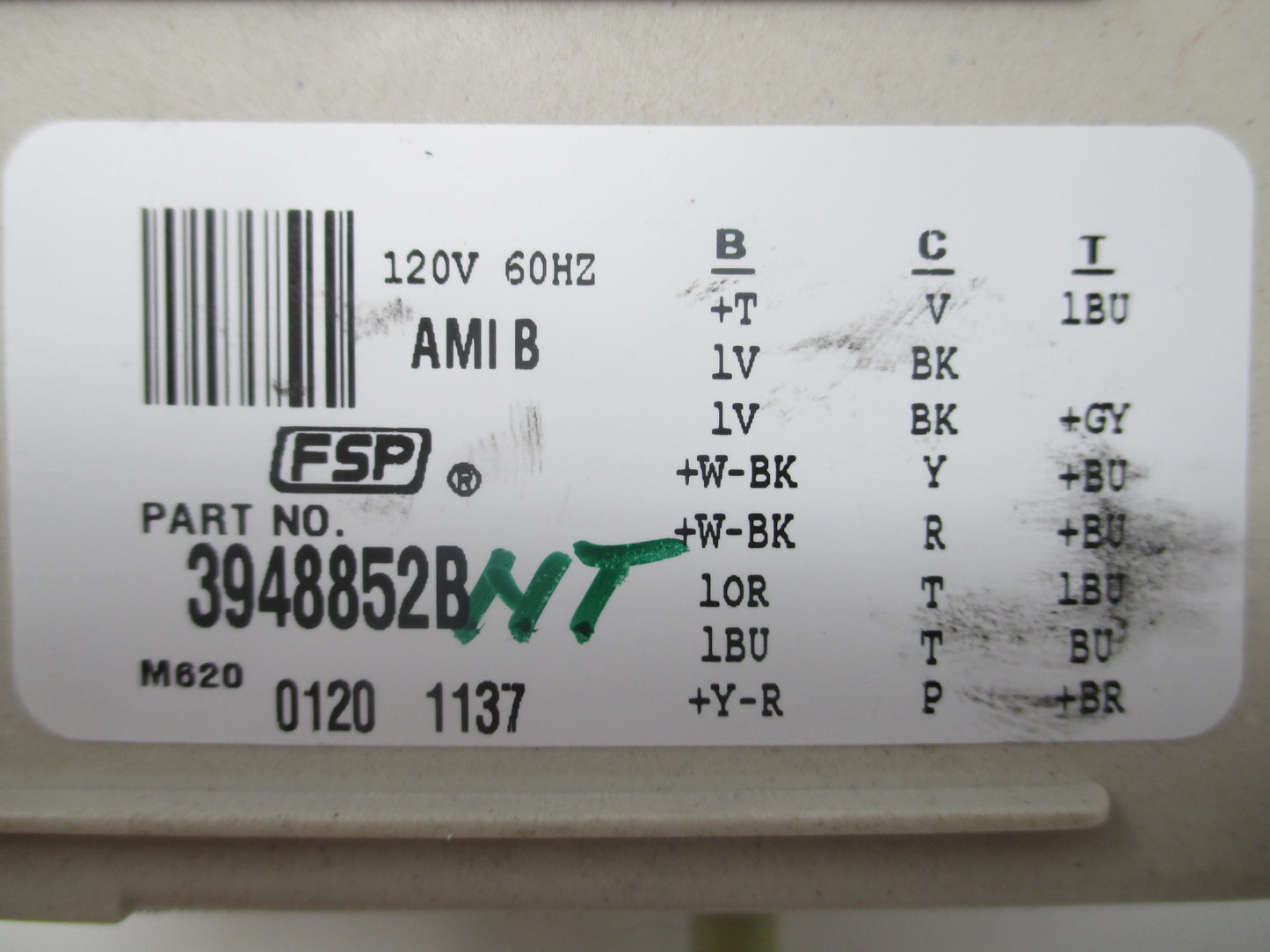 3948852 NT AAP REFURBISHED Whirlpool Washer Timer LIFETIME Guarantee Fast Ship