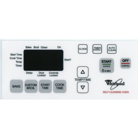 ⭐NEW! Stove Overlay Display Face Works With 8524303 6610397 WP6610457 Oven Control ⭐ Fast Shipping!