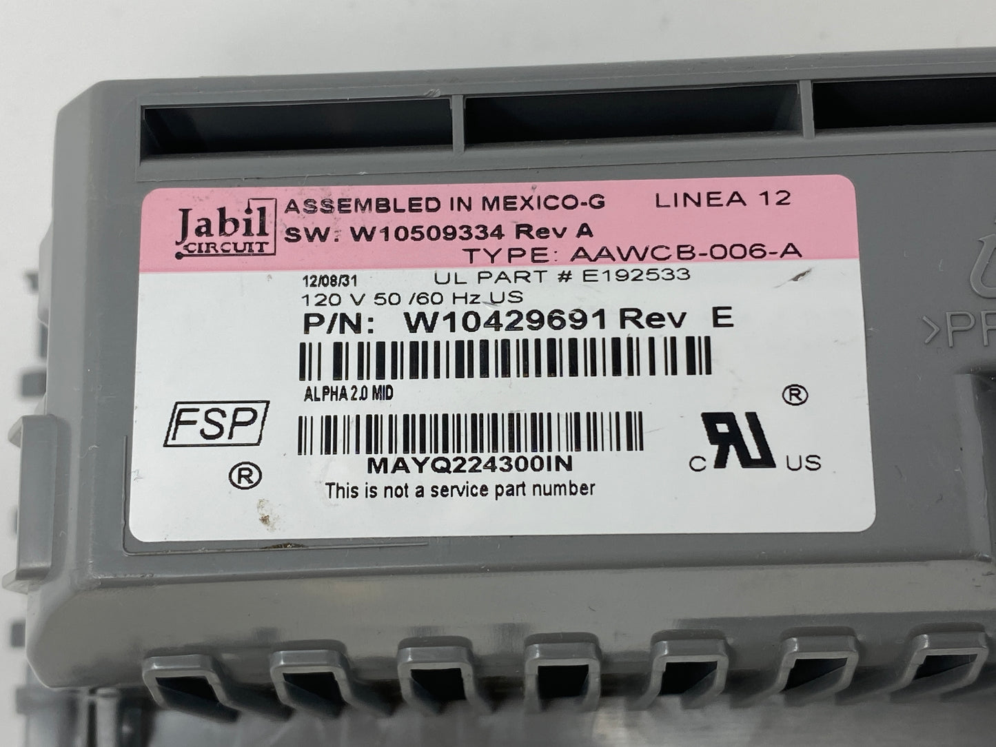 Genuine OEM Whirlpool Control Board W10429691 -CASE🔥 2 Year Warranty 🔥 Fast Shipping 🔥