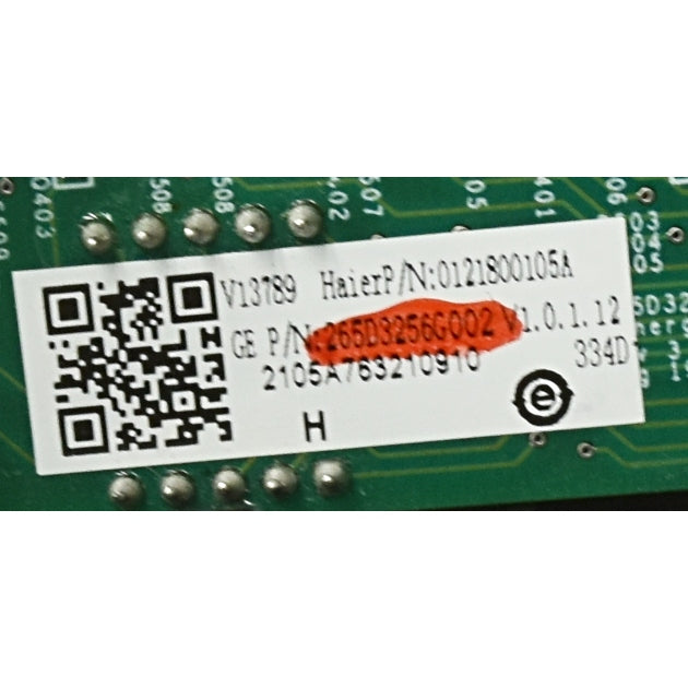 GE Dishwasher Display Panel UI Assembly 265D3256G002 - Detail View