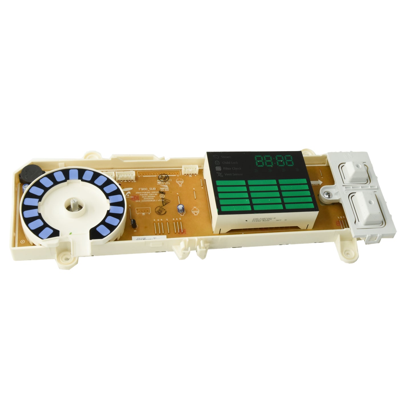 Samsung Dryer User Interface Control Board DC92-01309K - Side View