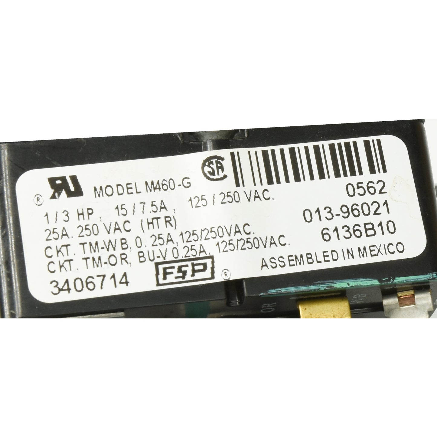 Whirlpool Dryer Timer 3406714 - Detail View