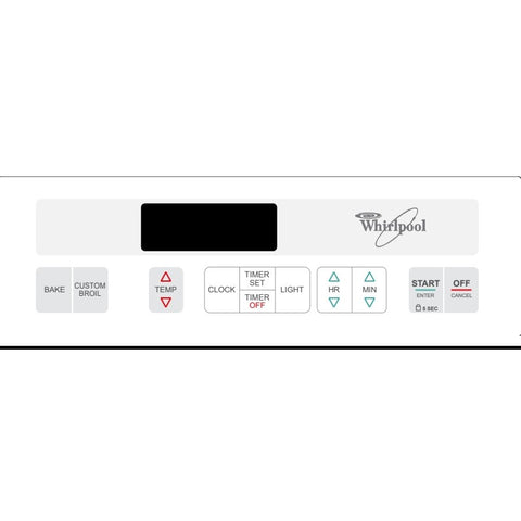 ⭐NEW! Stove Overlay Display Face Works With 3195110 3195111 3196769 Oven Control ⭐ Fast Shipping!