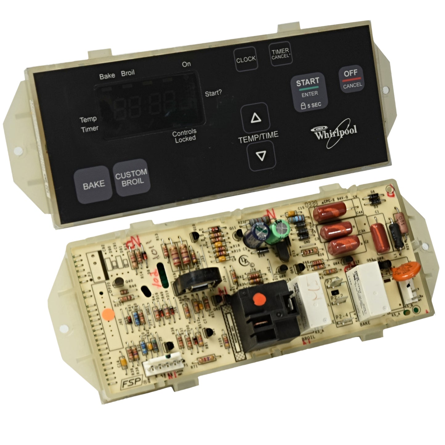 Genuine OEM Whirlpool Control Part 8524269 6610376 black C ⚡2 Year Warranty⚡Fast Shipping⚡