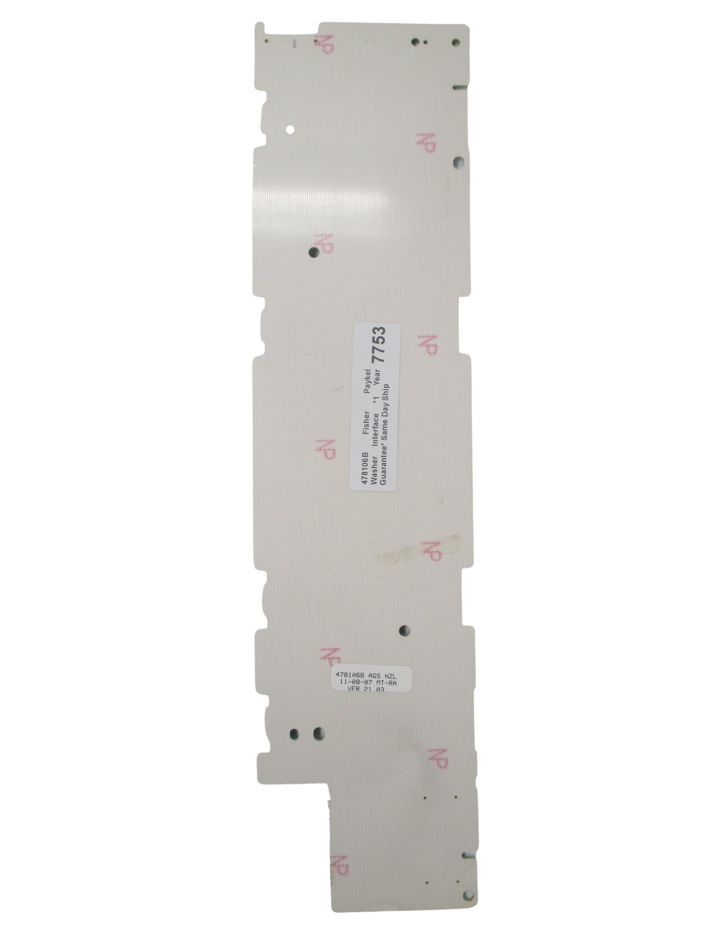 Fisher Paykel Washer 478106B - Front View