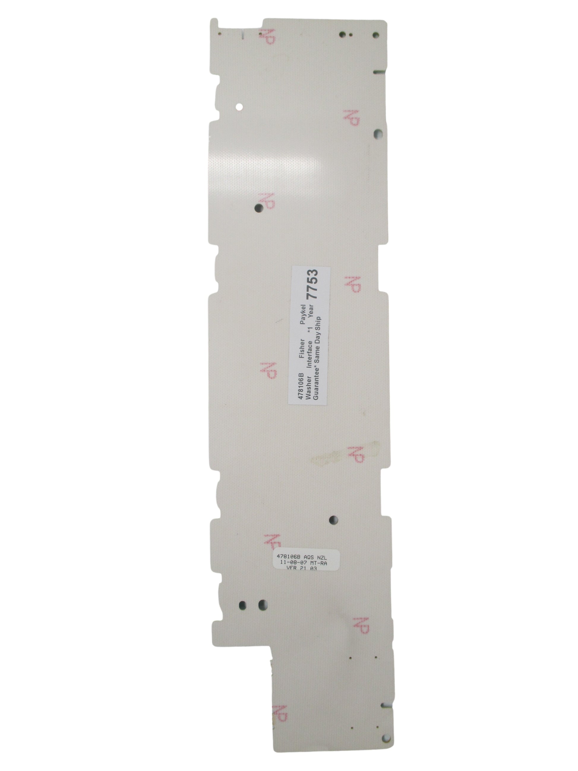 Fisher Paykel Washer 478106B - Front View