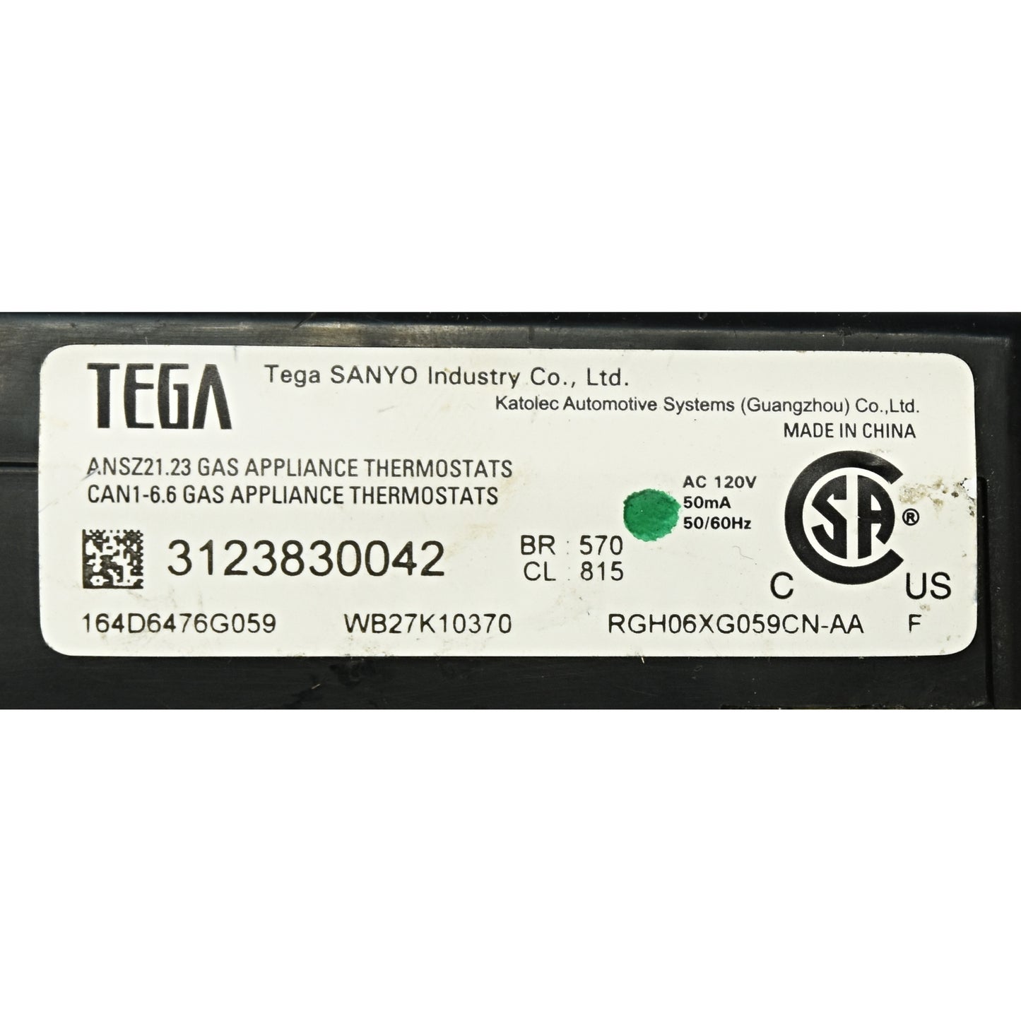 GE 164D6476G059 - Packaging