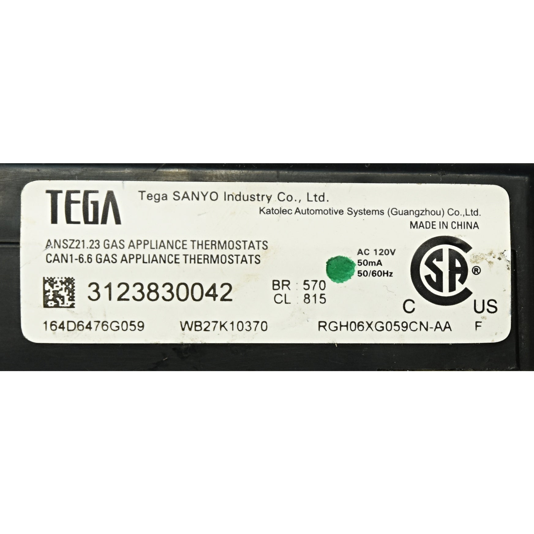 GE 164D6476G059 - Packaging