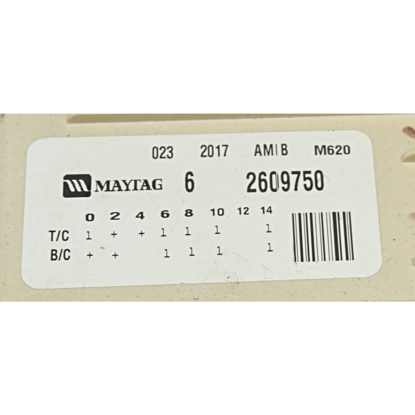 6 2609750 NT 22003393 AAP REFURBISHED Maytag Washer Timer LIFETIME Guarantee