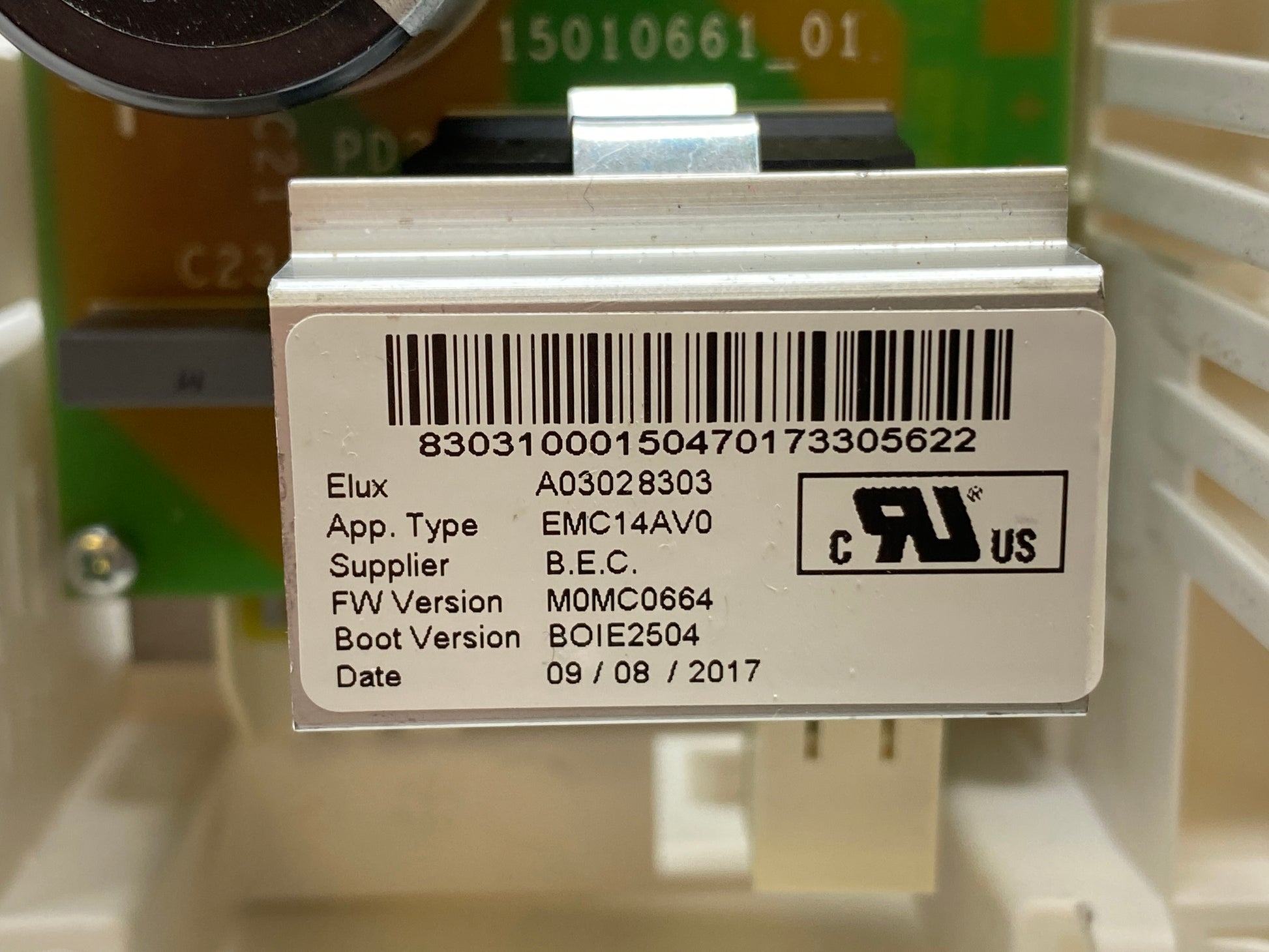 Electrolux Frigidaire Washer Control Board 5304505521 - Side View