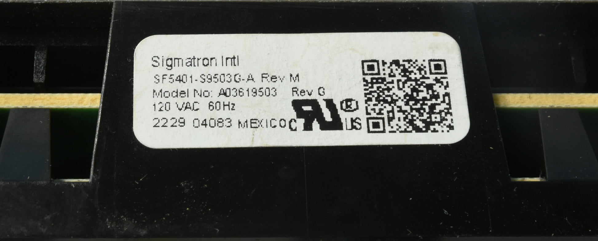 Frigidaire Stove Control Board A03619503 - Side View