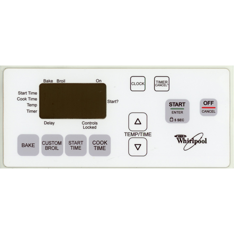 ⭐NEW! Stove Overlay Display Face Works With 9761126 6610463 9761128 Oven Control ⭐ Fast Shipping!