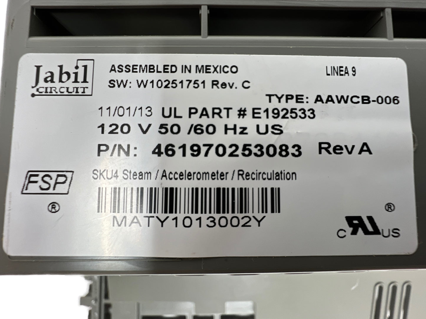 Genuine OEM Whirlpool Control Board 461970253083-CASE🔥 2 Year Warranty 🔥 Fast Shipping 🔥