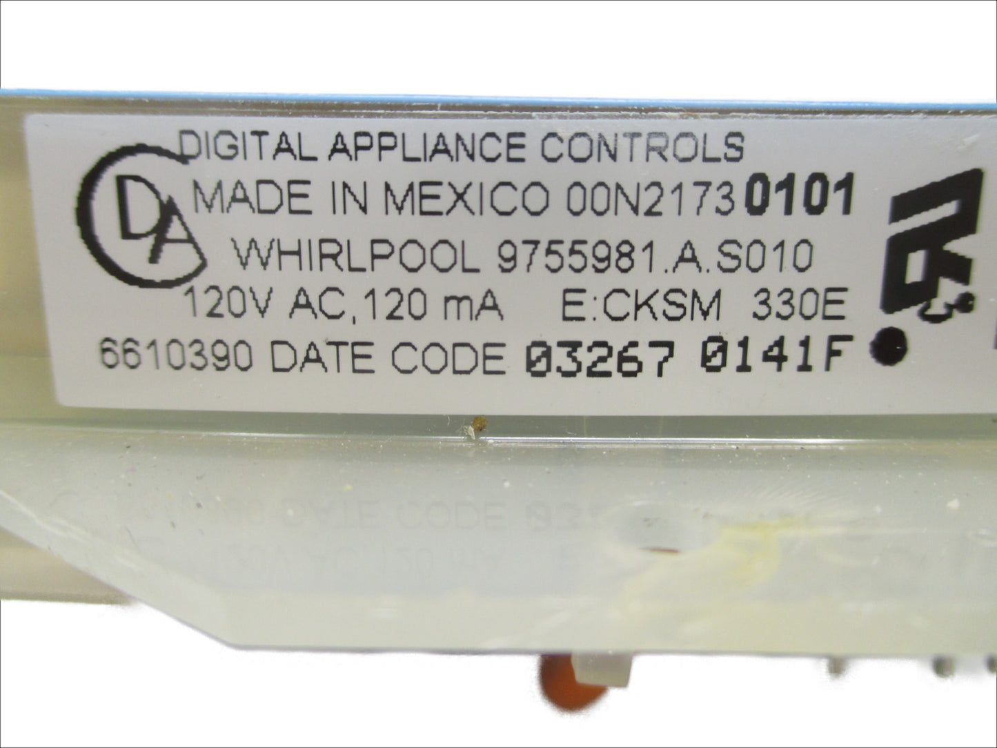9755981   White Stove Range Control⚡️2 Year Warranty⚡️Fast Shipping⚡️