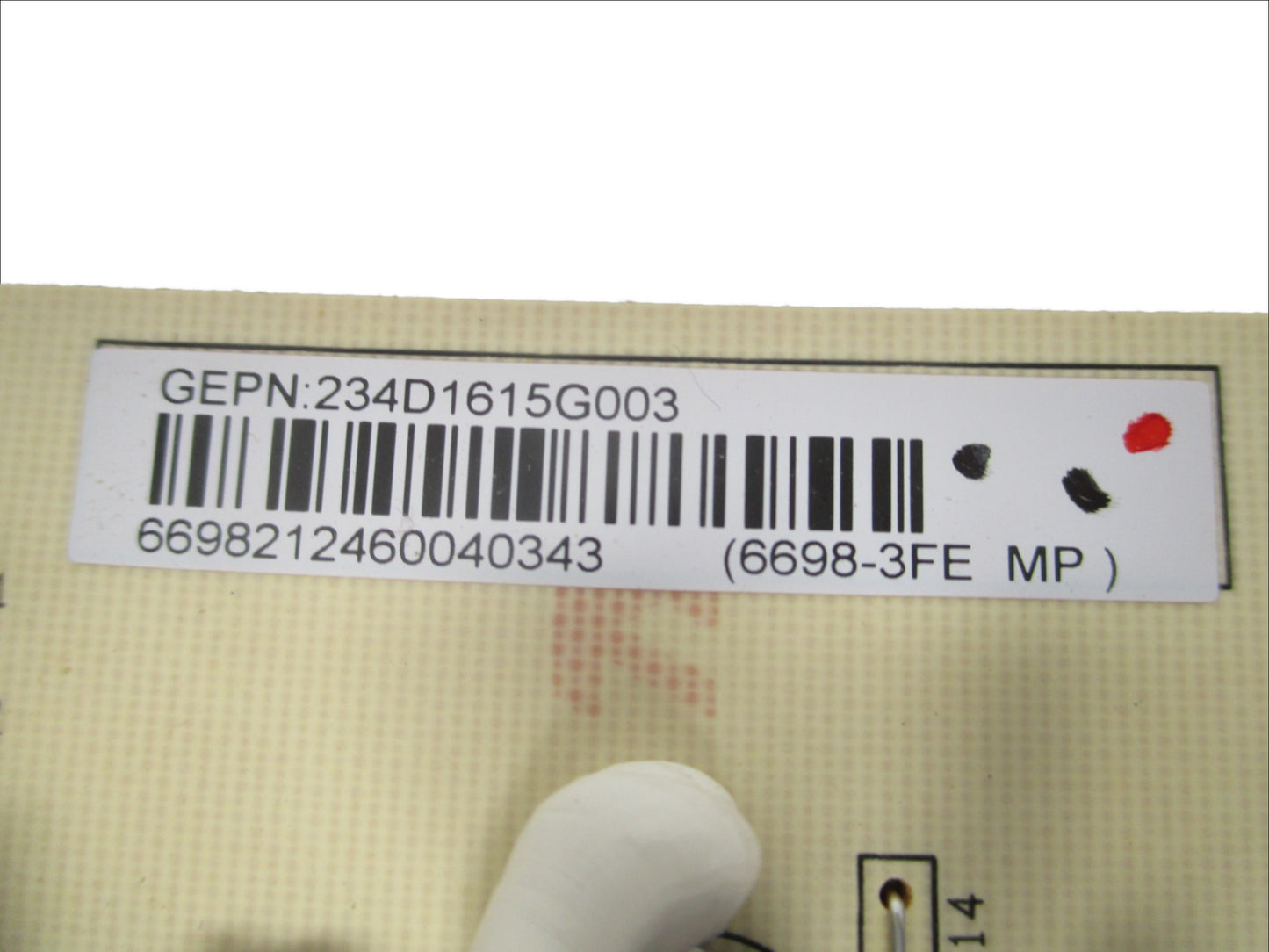GE Dryer Control Board 234D1615G003 - Detail View