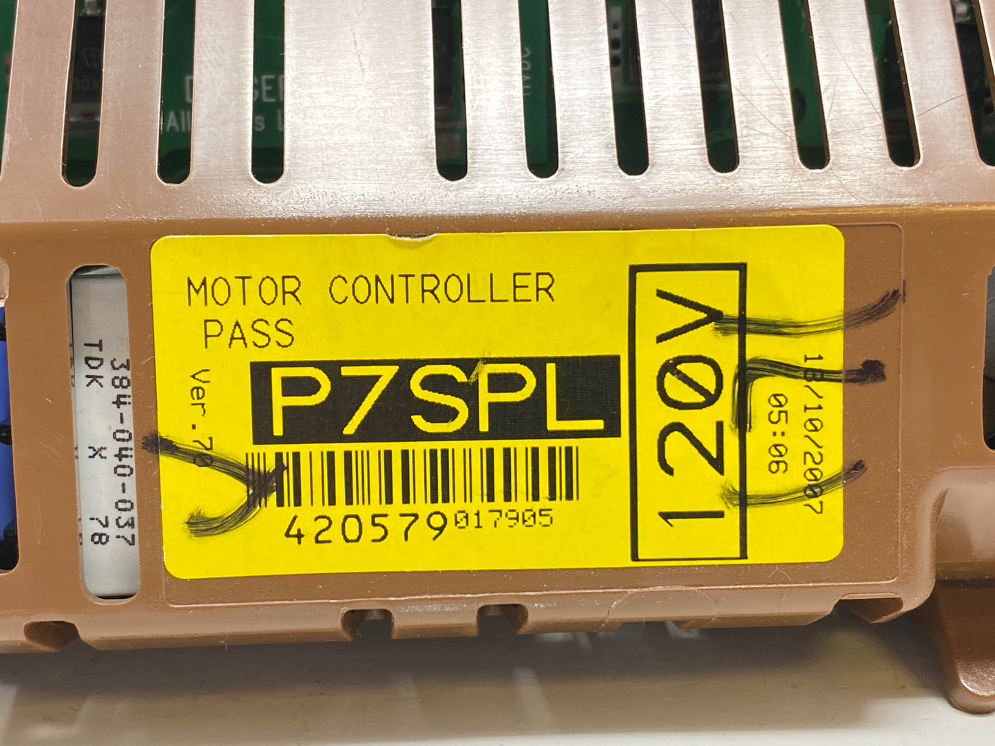 Fisher Paykel Washer Control Board 420579 - Side View