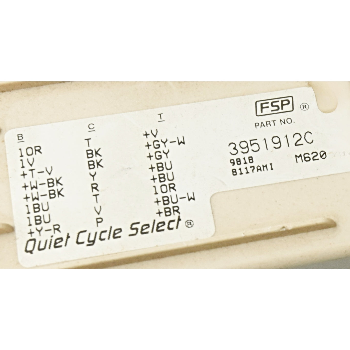 Whirlpool Washer Timer 3951912C - Detail View