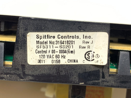 316418201 White Frigidaire GAS Stove Control *LIFETIME Guarantee*