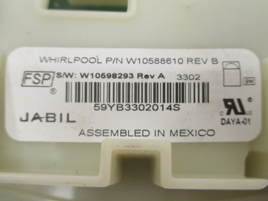 W10588610 Whirlpool Dishwasher Control Board ⚡2 Year Warranty ⚡ Fast Shipping⚡
