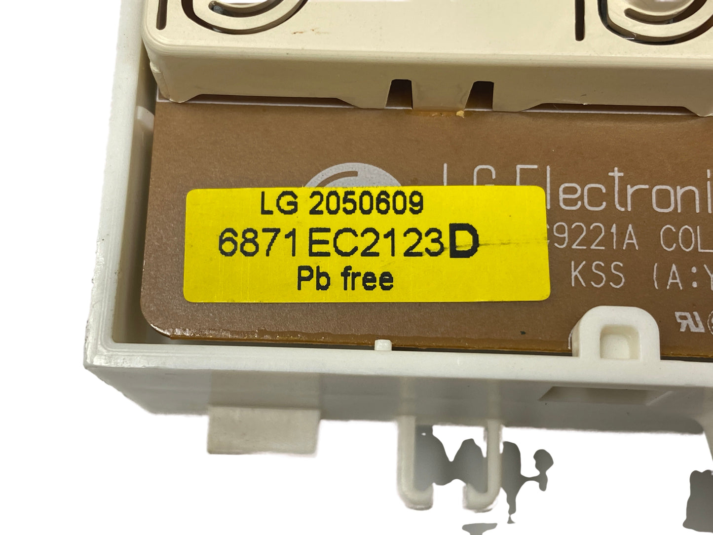 LG Control Board 6871EC2123D - Side View