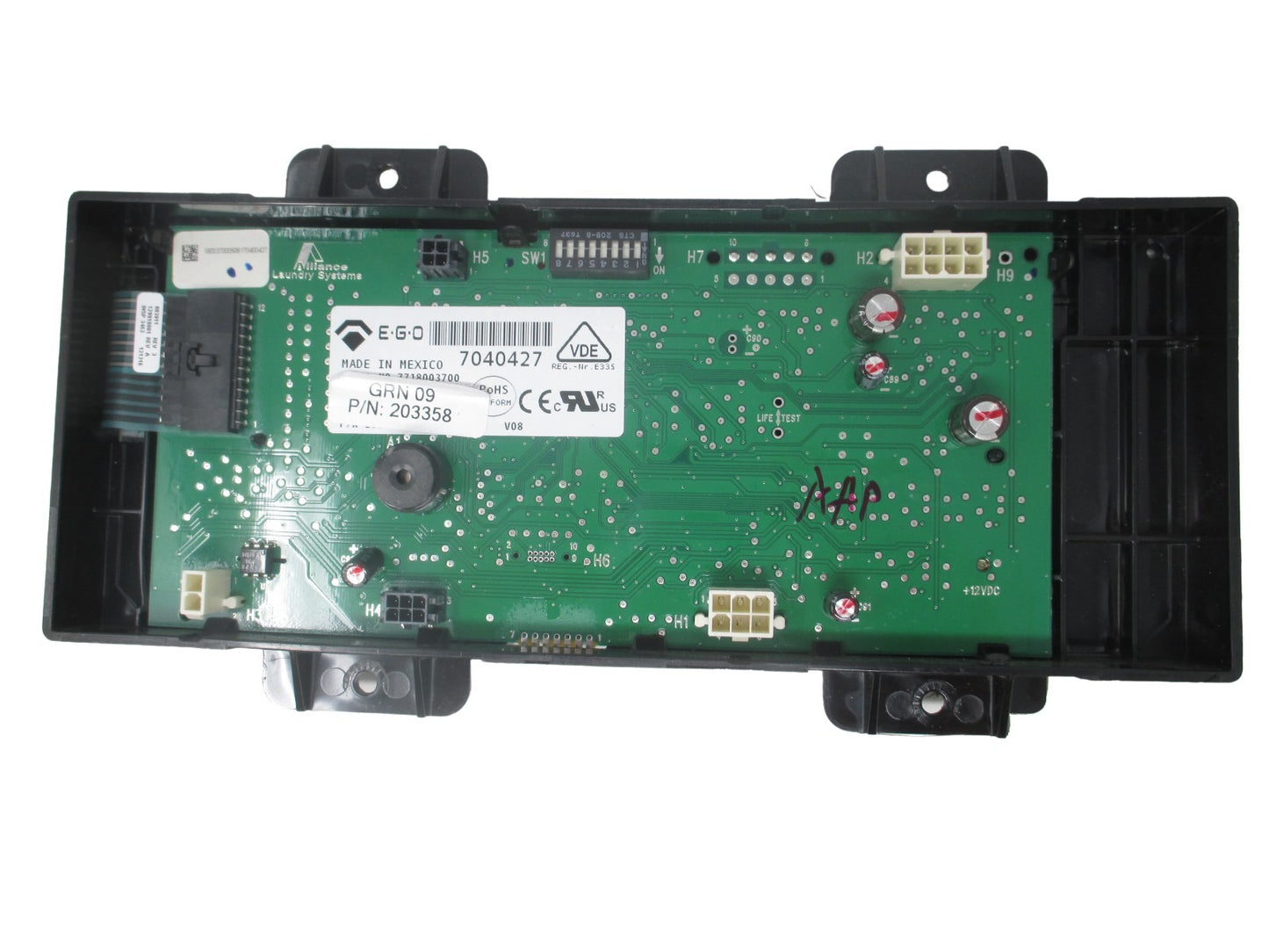 Speed Queen Washer Control Board 203358P - Front View